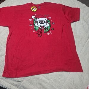 Buc-ee’s Christmas Bucee Beaver Tshirt, XL  NEW